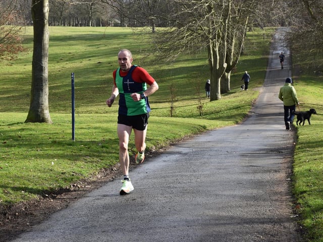 A Driffield Strider in action at Sewerby parkrun
