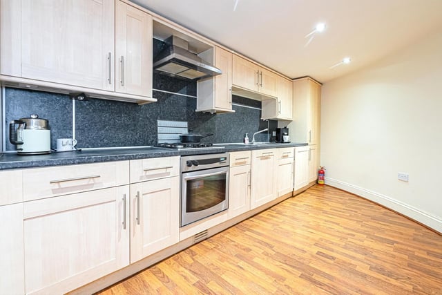 Included within kitchen facilities is a range of integrated appliances.