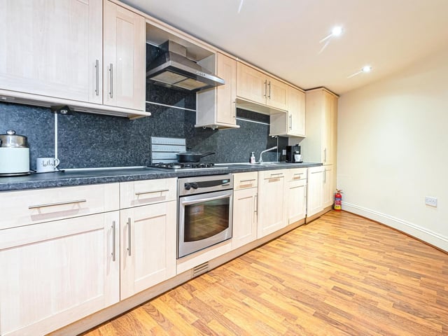 Included within kitchen facilities is a range of integrated appliances.