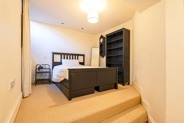 Open entry to this bedroom within the maisonette.