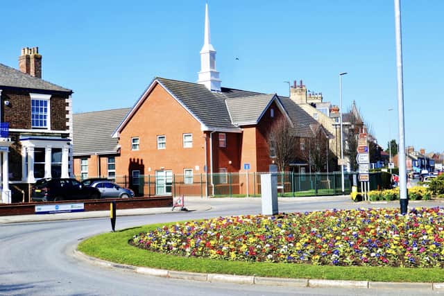 Aled Jones focuses on the colourful roundabout on Quay Road for this image.