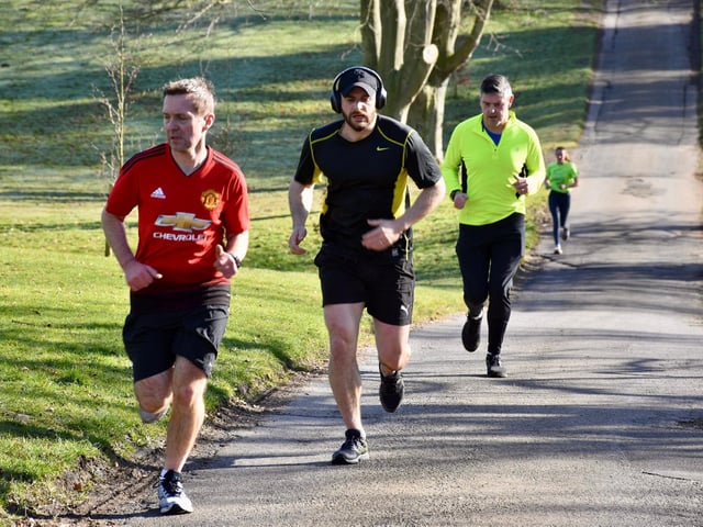Pushing on at the Sewerby Parkrun