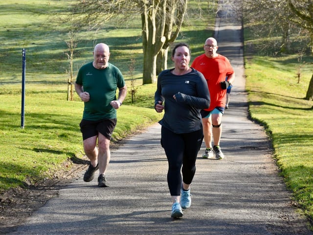 Action from Sewerby Parkrun