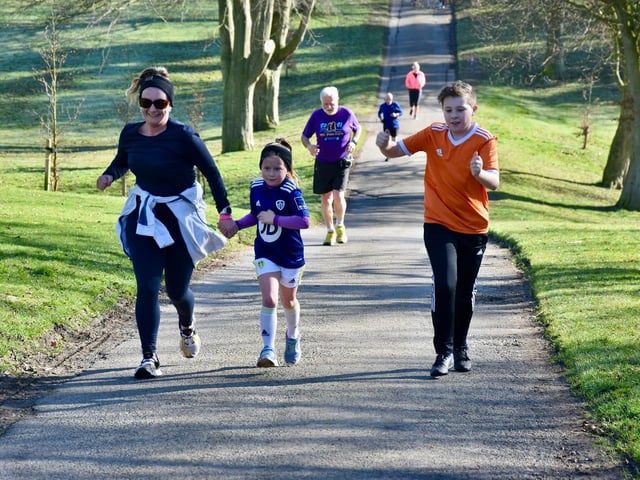 Sewerby Parkrun action