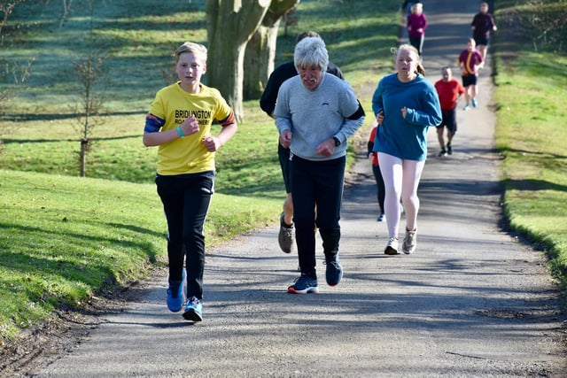 Action from Sewerby Parkrun