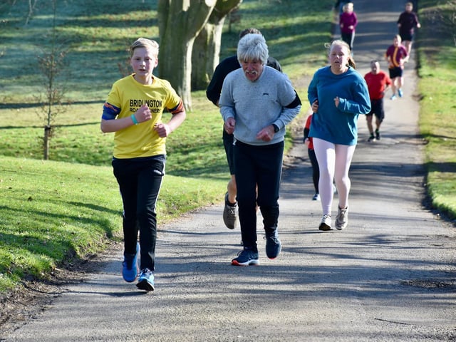 Action from Sewerby Parkrun
