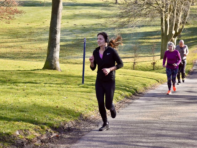 Action from Sewerby Parkrun