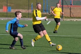 Sean Exley netted for Trafalgar in their 4-0 semi-final win at Newlands