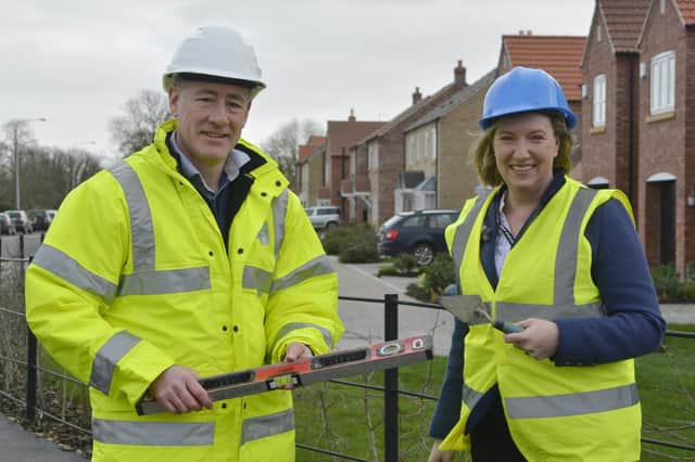 Stephen Hunt, head of planning at East Riding of Yorkshire Council, is pictured with Councillor Claire Holmes.