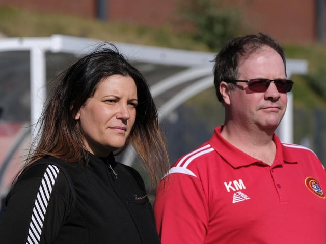 Scarborough Ladies under-18s coach Rachel Paterson and manager Kevin Matthews