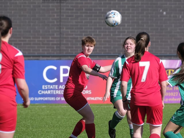 Scarborough Ladies under-18s skipper Ellie Pateman looks on