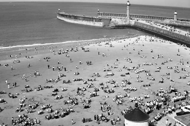 Spring Bank Holiday in Whitby, 1970.