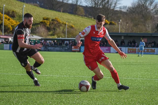 Boro's Luca Colville netted the leveller and was man of the match against REdcar