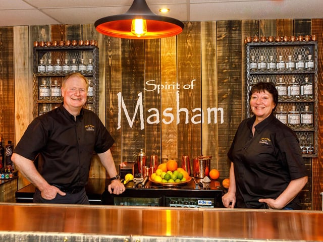 Derek and Carol Harle are the driving force behind Spirit of Masham, living and breathing every part of the business from distilling to labelling, to packing.