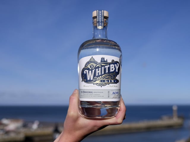 Gin made from sugar kelp foraged from Robin Hood’s Bay at low tide, heather from North York Moors and Yorkshire honey from a local beekeeper.