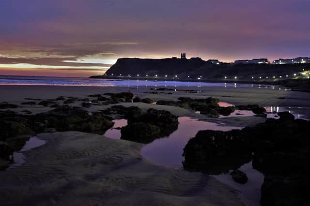 Claire Dobson captures this serene picture of the rock pools and castle just before sunrise, North Bay