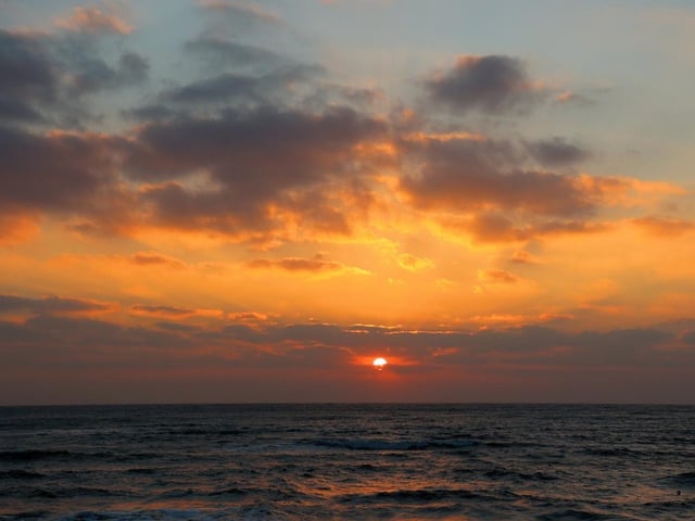 Stunning golden sunrise