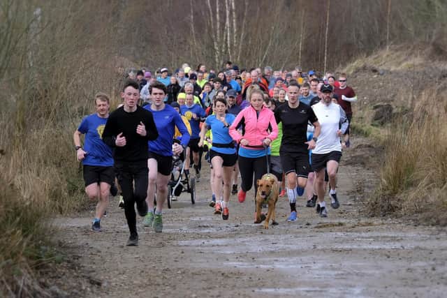 Action from North Yorkshire Water Park Parkrun