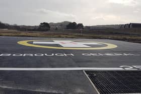 The new helipad at Scarborough Hospital.