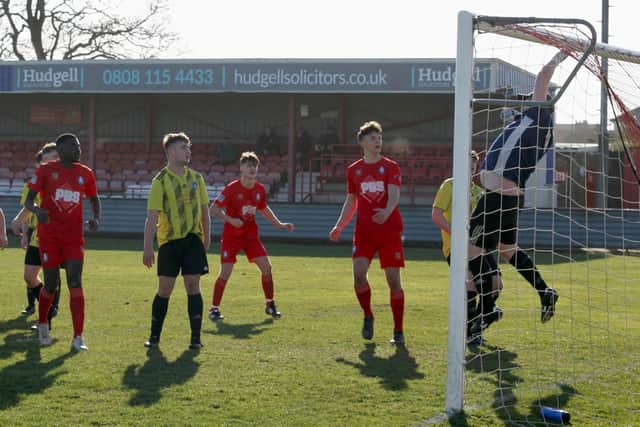 Brid Town Rovers in league action