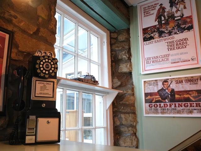 The new decorations on the walls.