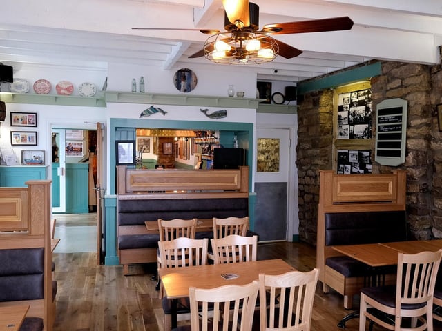 The main seating and eating area.