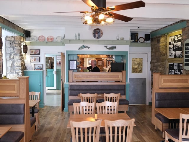 The main area with landlord Keith Dufton behind the bar.