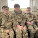 Cadets ready and waiting for their first flight.