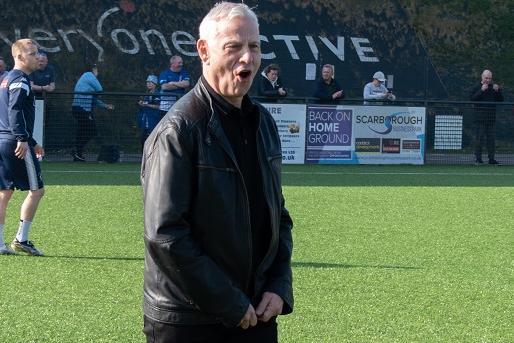 Scarborough FC legends on the pitch before Scarborough Athletic 0 Matlock Town 0
Photo by Morgan Exley