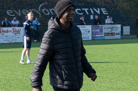 Scarborough FC legends on the pitch before Scarborough Athletic 0 Matlock Town 0
Photo by Morgan Exley