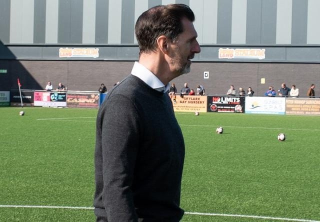 Scarborough FC legends on the pitch before Scarborough Athletic 0 Matlock Town 0
Photo by Morgan Exley