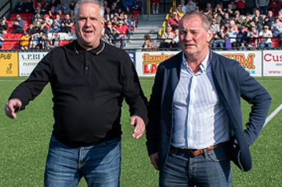 Scarborough FC legends on the pitch before Scarborough Athletic 0 Matlock Town 0
Photo by Morgan Exley