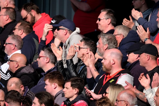 The spectators at Boro 0 Matlock Town 0