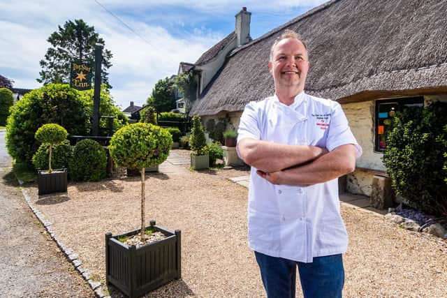 Andrew Pern pictured at The Star Inn, at Harome, before the devastating fire.