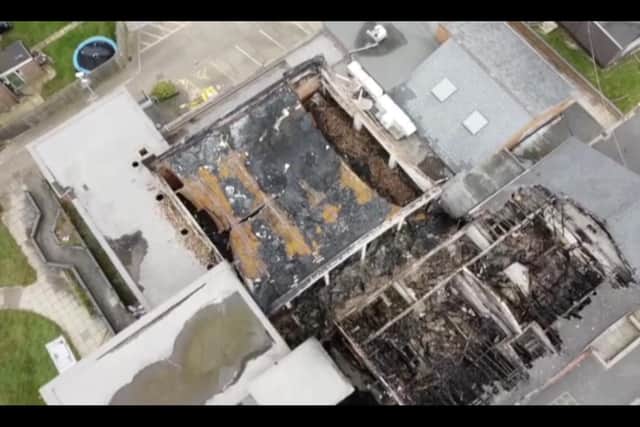The unoccupied building burned down on the night of February 25. (Credit: John Houghton)