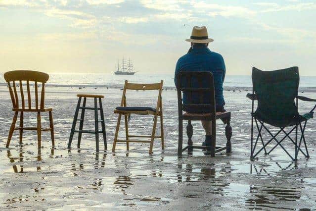 Artist Kane Cunningham, pictured on Scarborough's beach as plans for this year's Big Ideas by the Sea are revealed.