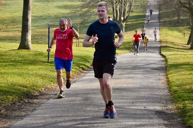 Brid Road Runners' Chris Price, left, knocked 30 seconds off his PB at Sewerby Parkrun

Photo by TCF Photography