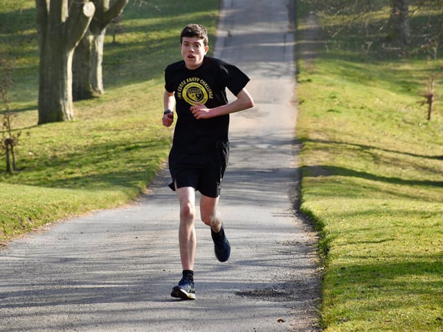 Brid Road Runners' Micah Gibson at Sewerby Parkrun
Photo by TCF Photography