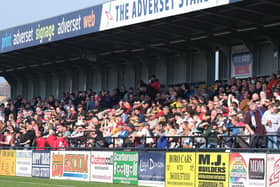 The Boro fans cram into the Flamingo Land Stadium for the 0-0 draw against rivals Matlock Town

Photo by Richard Ponter