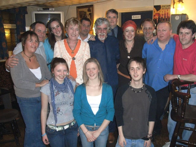 Cheque presentations from the Boxing Day Dip are made to various organisations at The Little Angel.
