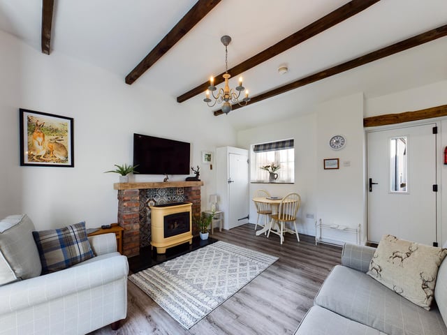 This cottage is uncluttered and designed to make maximum use of space.