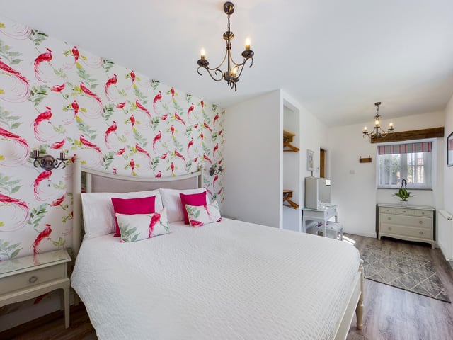 One of the charming double bedrooms.