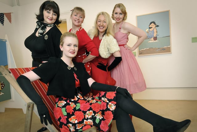 Pictured at a Scarborough Art Gallery fundraiser are, back, from left, Georgette Donoghue, Julie Baxter, Helena Suggitt, Kerry Metcalfe, and front, Zoe Spring.