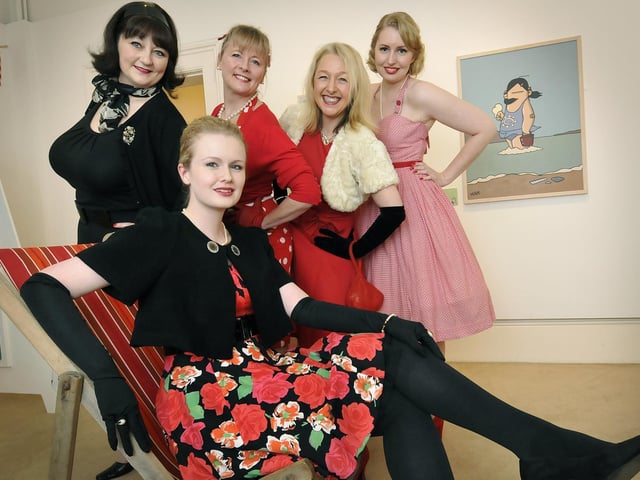 Pictured at a Scarborough Art Gallery fundraiser are, back, from left, Georgette Donoghue, Julie Baxter, Helena Suggitt, Kerry Metcalfe, and front, Zoe Spring.
