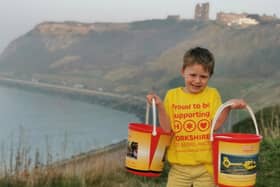 Jaxon Holloway has raised hundreds of pounds for the Yorkshire Air Ambulance