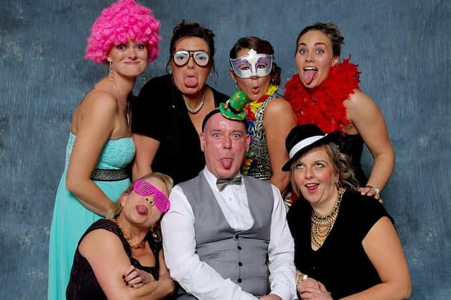 A group shot during the Hinge Centre charity dinner at the Bridlington Spa in 2014. (2014HingeCentre-0149)