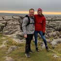 Pete Boddy and his wife Di at Malham Cove.