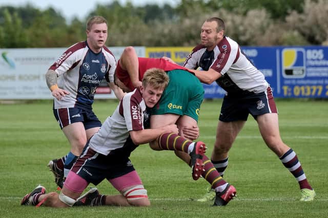 Will Rennard scored a try for Scarborough RUFC in the home loss against Cleckheaton