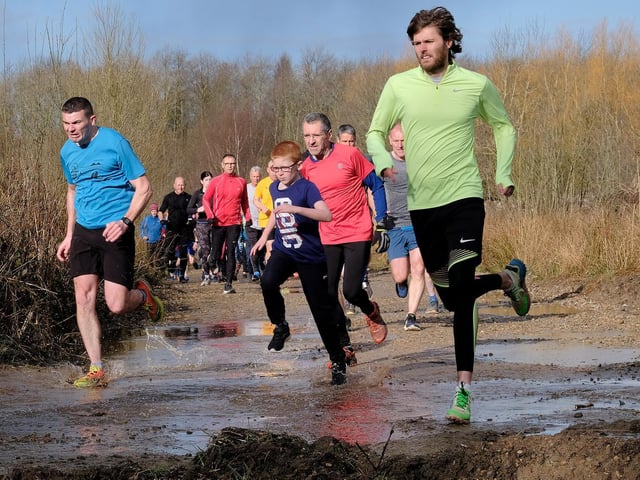 Action from North Yorkshire Water Park Parkrun