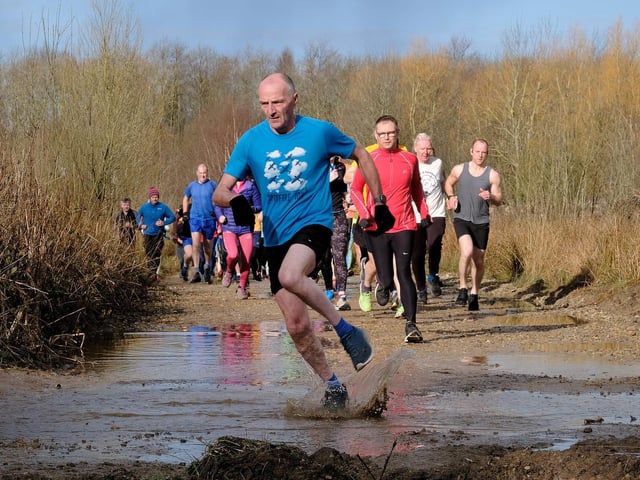 Action from North Yorkshire Water Park Parkrun